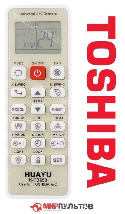 Лот: 15637400. Фото: 1. Пульт для кондиционера Toshiba... Кондиционеры, сплит-системы