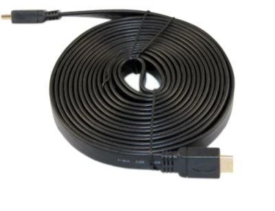 Лот: 14984087. Фото: 1. Качественный HDMI кабель плоский... Шлейфы, кабели, переходники