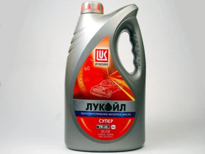 Лот: 9912626. Фото: 1. Масло Лукойл-супер 5W40 (4Л) п... Масла, жидкости