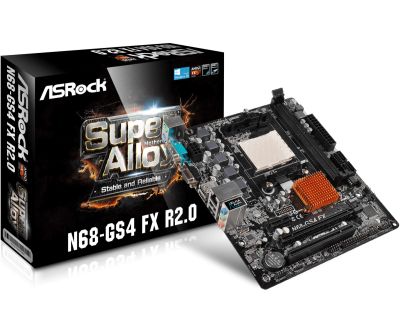 Лот: 12034435. Фото: 1. ASRock N68-GS4 FX R2.0. Материнские платы