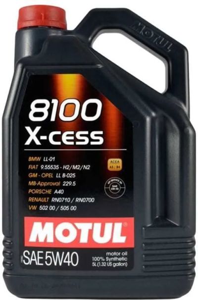 Лот: 20067561. Фото: 1. MOTUL 8100 X-cess 5w40 100% Synthetic... Масла, жидкости