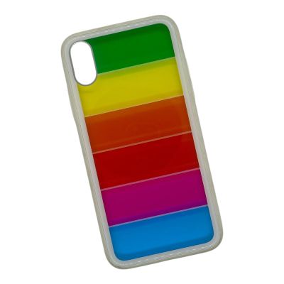 Лот: 25116785. Фото: 1. Чехол iPhone X/XS (Радуга). Чехлы, бамперы