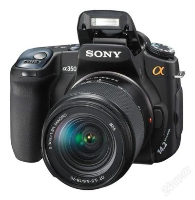 Лот: 1048284. Фото: 1. Sony DSLR-A350 kit. Цифровые зеркальные