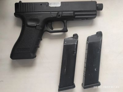 Лот: 19277214. Фото: 1. KJW Glock 17 CO2, Green Gas. Пневматическое оружие