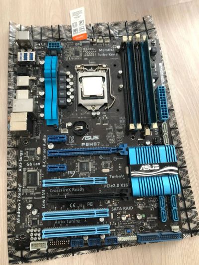 Лот: 20236326. Фото: 1. Материнская плата ASUS P8H67 Rev... Материнские платы