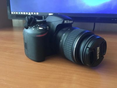 Лот: 8028444. Фото: 1. Зеркальная фотокамера Nikon D3200... Цифровые зеркальные