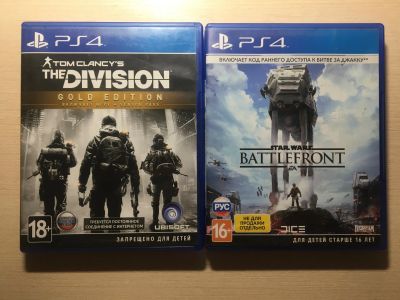 Лот: 19896352. Фото: 1. ДВА ДИСКА Tom Clancy's The Division... Игровые приставки, консоли