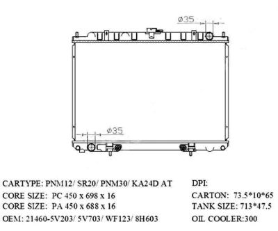 Лот: 3839775. Фото: 1. Радиатор nissan rnessa(ka24de... Двигатель и элементы двигателя
