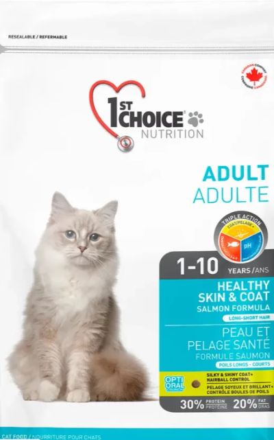 Лот: 25670496. Фото: 1. 1st Choice Healthy Skin & Coat... Корма