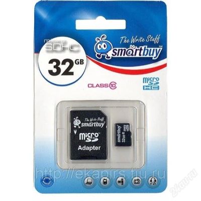 Лот: 9527450. Фото: 1. Карта памяти MicroSd 32gb 10 класс. Карты памяти