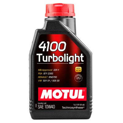 Лот: 20067533. Фото: 1. MOTUL 4100 Turbolight 10w40 SN... Масла, жидкости