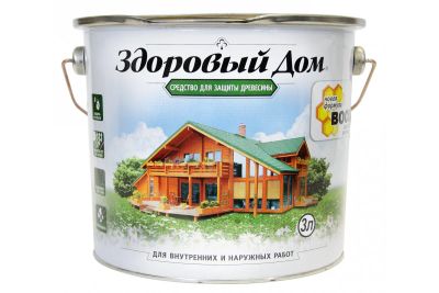 Лот: 12904007. Фото: 1. Деревозащитное средство Здоровый... Краски, лаки, растворитель