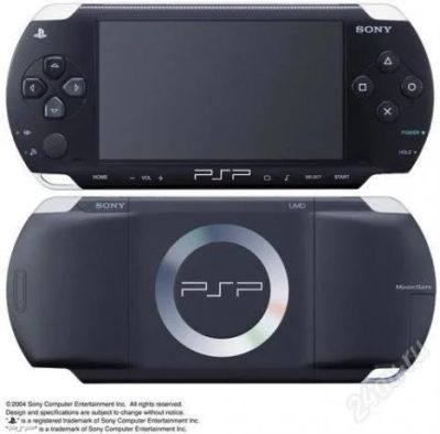 Лот: 790879. Фото: 1. Sony PSP-1001 black fat + 8 Gb... Игровые приставки, консоли
