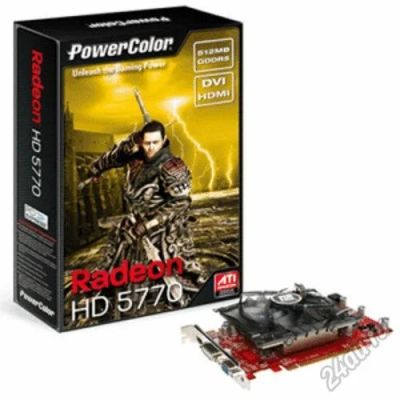 Лот: 5796173. Фото: 1. 1Gb Power Color HD 5770 полный... Видеокарты