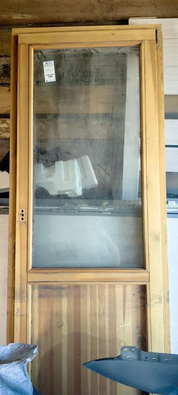 Лот: 25618020. Фото: 1. Дверь балконная массив со стеклопакетом. Окна, балконы