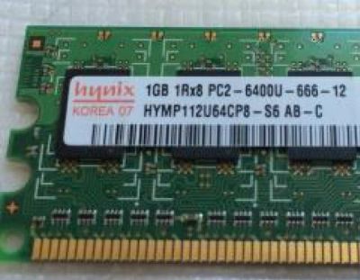 Лот: 8339256. Фото: 1. Hynix DDR2 PC2-6400U 800Mhz 1Gb. Оперативная память