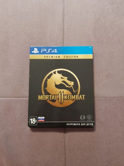Лот: 15325653. Фото: 1. Mortal Kombat 11 PS4 + металлический... Игры для консолей