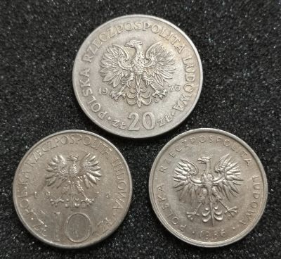 Лот: 22693817. Фото: 1. Лот монет. Польша. Крупные номиналы... Европа