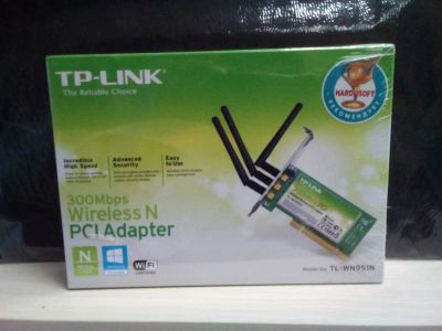 Лот: 10693522. Фото: 1. Адаптер TP-Link Wi-Fi 300Mbps... Сетевые карты