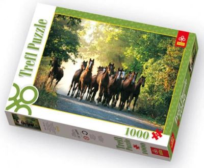 Лот: 3979678. Фото: 1. Пазл (Puzzle) Табун лошадей (1000... Пазлы