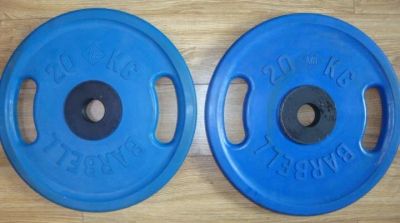 Лот: 10644705. Фото: 1. Диски Barbell Евроклассик - цветные... Штанги, блины