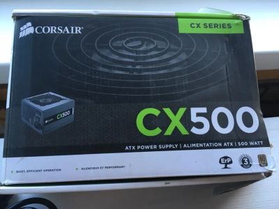 Лот: 12531782. Фото: 1. Сorsair cx 500. Корпуса, блоки питания