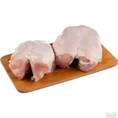 Лот: 15096339. Фото: 1. Грудка куриная с кожей. Охлажденная. Мясо, птица, яйцо