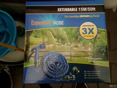 Лот: 13858718. Фото: 1. Поливочный шланг expandable hose... Всё для полива