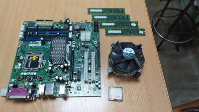 Лот: 17026692. Фото: 1. Комплект: плата 775 Intel 965... Комплекты запчастей