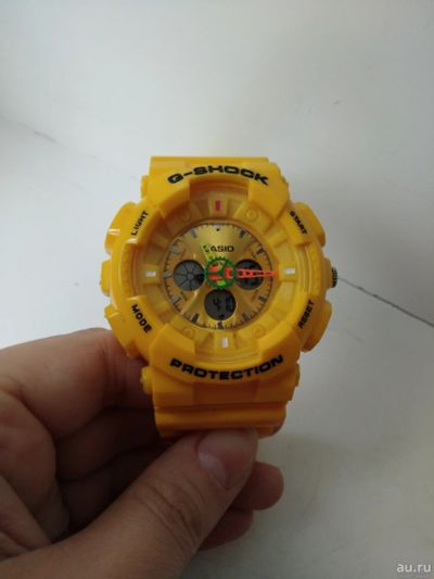 Лот: 16536433. Фото: 1. наручные часы Casio G-Shoсk, желтые. Оригинальные наручные часы