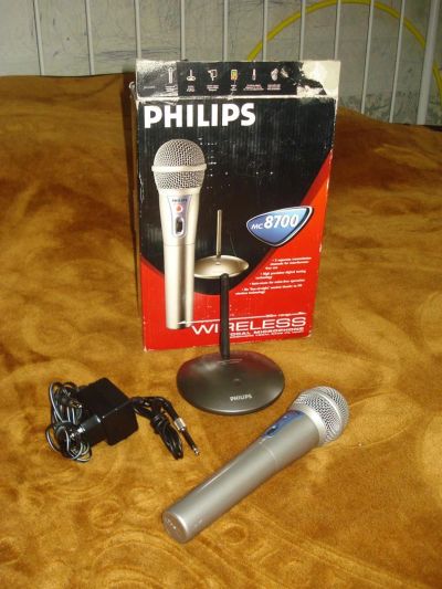 Лот: 3264630. Фото: 1. Радиомикрофон Philips (не работает... Наушники, гарнитуры
