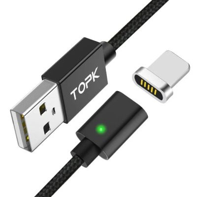 Лот: 13457081. Фото: 1. TOPK Lightning 8 Pin (iOS 10 и... Дата-кабели, переходники