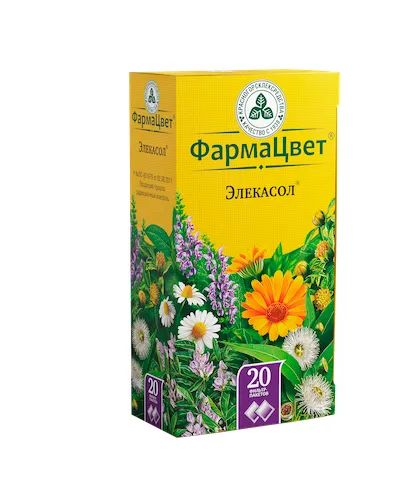 Лот: 23714956. Фото: 1. Элекасол сбор ф п 2г №20. Лекарства