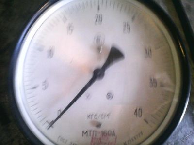 Лот: 5892844. Фото: 1. манометр МТП-160А 40атм. Водосчётчики, манометры