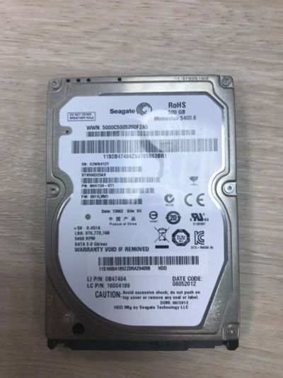 Лот: 10322637. Фото: 1. Seagate ST9500325AS. Жёсткие диски (HDD)