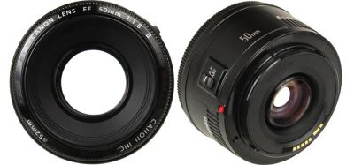 Лот: 9944099. Фото: 1. Объектив Canon EF 50 mm f/1.8... Объективы