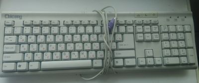 Лот: 11914949. Фото: 1. Клавиатура Chicony KU-9810 white... Клавиатуры и мыши