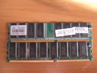 Лот: 410390. Фото: 1. DDR1 2планки на 768 MB. Оперативная память