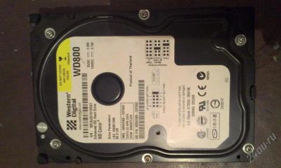 Лот: 2649703. Фото: 1. 80Gb WD Caviar 7200rpm IDE. Жёсткие диски (HDD)