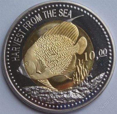Лот: 1250372. Фото: 1. редонда 10 долларов 2009 unc рыба. Америка