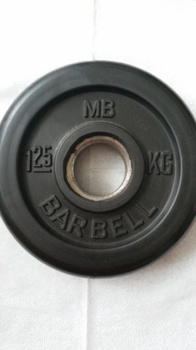 Лот: 9885271. Фото: 1. Блины MB Barbell 4 штуки обрезиненные... Штанги, блины