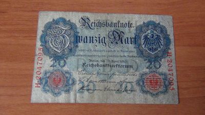 Лот: 17407005. Фото: 1. 20 марок 1914 (2). Германия и Австрия