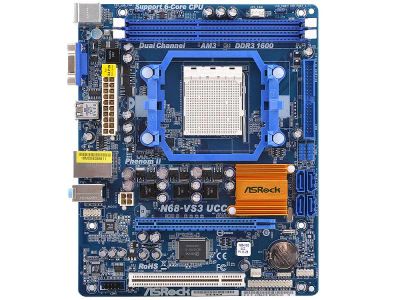 Лот: 8008547. Фото: 1. Материнская плата ASRock N68-VS3... Материнские платы