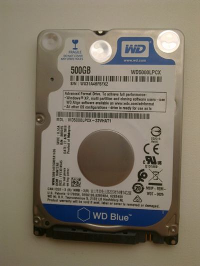 Лот: 18412637. Фото: 1. Жесткий диск WD5000LPCX Slim... Жёсткие диски (HDD)