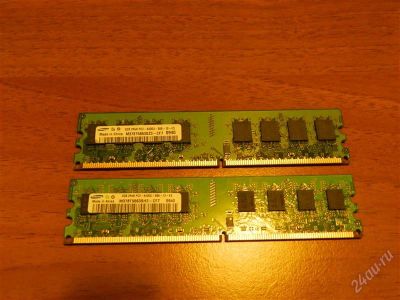 Лот: 2460087. Фото: 1. DDR2 2x2Gb Samsung. Оперативная память