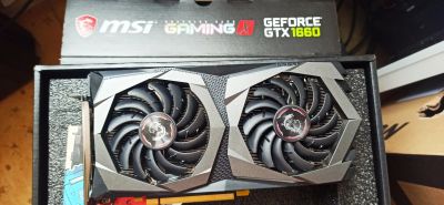 Лот: 17804498. Фото: 1. Видеокарта MSI 1660 Gaming X 6GB. Видеокарты