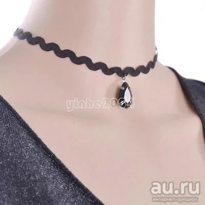 Лот: 8409132. Фото: 1. Колье. Черная капля. Колье