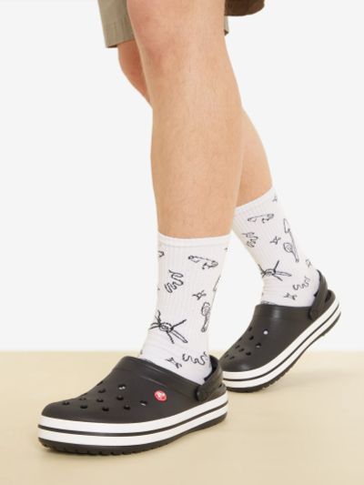 Лот: 24284342. Фото: 1. Сабо Crocs Crocband, Черный. Шлепанцы, сланцы