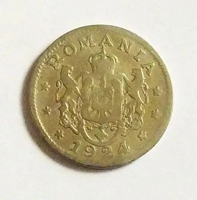 Лот: 20564606. Фото: 1. Румыния 1 лей 1924 один год чекана. Европа