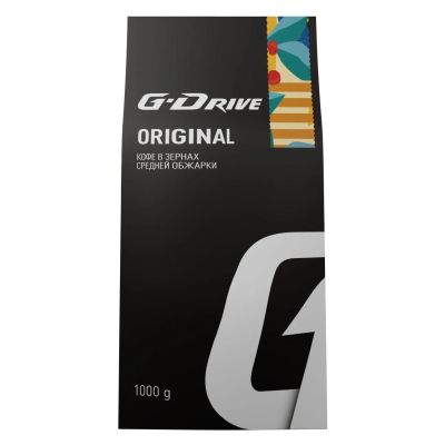 Лот: 25437487. Фото: 1. Кофе в зернах G-Drive Original... Чай, кофе, какао